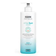 Crema post solar ISDIN After Sun Lotion, con efecto calmante, refrescante e hidratación intensa para prolongar el bronceado.