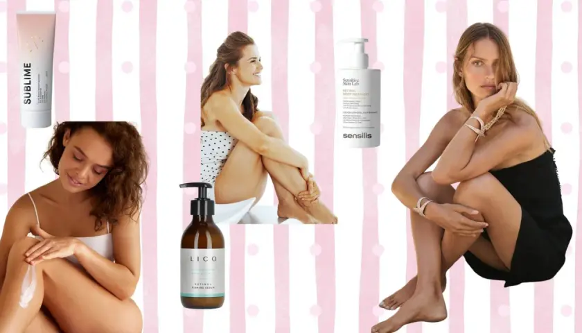 Descubre cómo eliminar la celulitis con estos tratamientos corporales. Mujeres aplicando cremas y sérums para una piel firme.